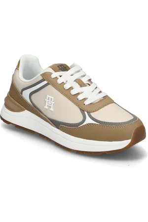 Tommy Hilfiger Casual Fashion Runner Lthr Matalavartiset Sneakerit Tennarit Beige