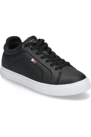 Tommy Hilfiger Womens Icon Court Sneaker Flag Matalavartiset Sneakerit Tennarit Black