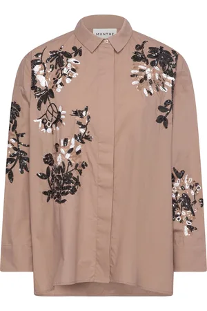 Munthe Singus Tops Shirts Long-sleeved Beige