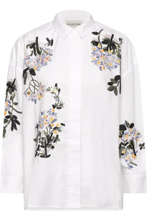 Munthe Singus Tops Shirts Long-sleeved White
