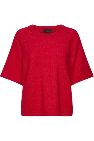 Copenhagen Muse Cmibra-Raglan-Pullover Tops Knitwear Jumpers Red