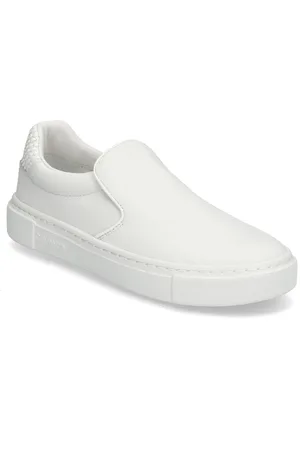 Calvin Klein Cupsole Slip On - Woven Lth Tennarit Sneakerit White
