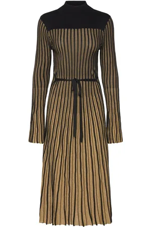 French Connection Journee Mari Ls Dress Polvipituinen Mekko Black