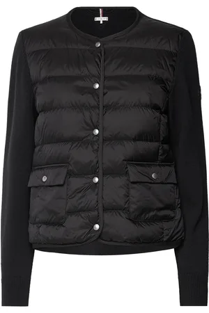 Tommy Hilfiger Ul Down Knit Mix Jkt Vuorillinen Takki Topattu Takki Black