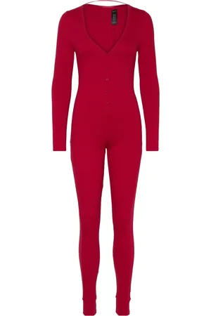 Hunkemöller Fleece Sie Pyjama Red