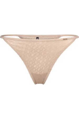 HUGO BOSS String B Lace Stringit Alusvaatteet Beige