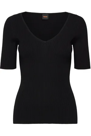 HUGO BOSS C_Faradisco Tops T-shirts & Tops Short-sleeved Black