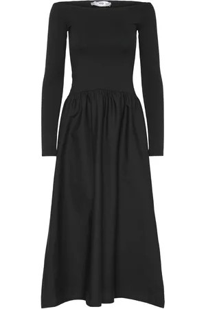 MANGO A-Line Dress Polvipituinen Mekko Black