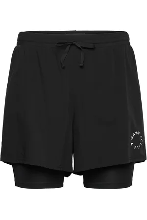 7 DAYS ACTIVE Two-In- Shorts Sport Women Sport Clothing Sport Shorts Sport Training Shorts Black
