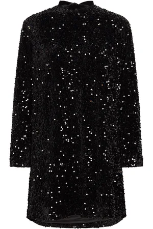 Norr Milan Ls Dress Lyhyt Mekko Black