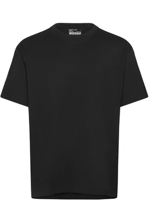 Weekday Over D Heavyweight T-Shirt Tops T-shirts Short-sleeved Black