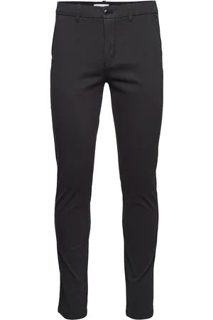 Lindbergh Superflex Chino Pants Bottoms Trousers Chinos Black
