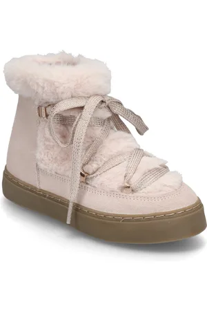 MANGO Hair Lace Ankle Boots Nauhalliset Talvikengät Pink