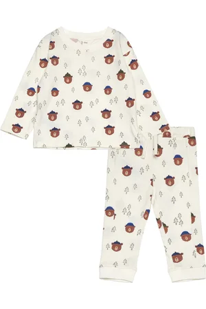 MANGO Christmas Long Pyjamas Pyjamasetti Pyjama Cream