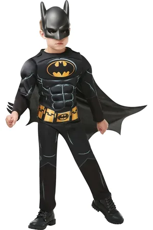 Batman Deluxe Costume Toys Costumes & Accessories Character Costumes Black