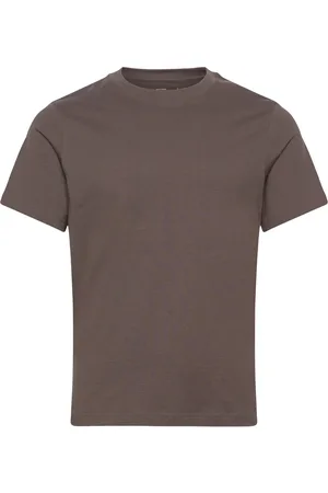 Weekday Boxy Heavyweight T-Shirt Tops T-shirts Short-sleeved Brown