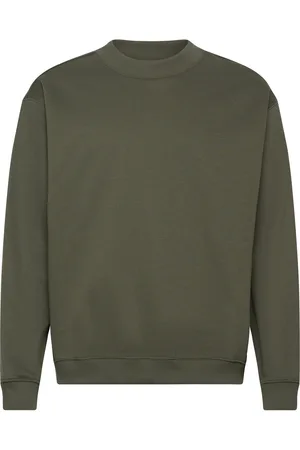 Weekday Relaxed Heavy Sweatshirt Tops Sweat-shirts & Hoodies Sweat-shirts Green
