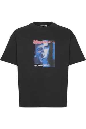 Weekday Great Boxy Printed Graphic Tee Tops T-shirts Short-sleeved Black