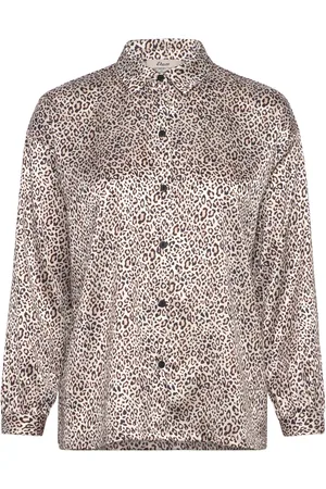 Etam Beo - Night Shirt Long Sleeves Toppi Beige
