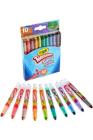 Crayola 10 Swirl Mini Twistable Crayons Toys Creativity Drawing & Crafts Drawing Coloured Pencils Multi/patterned