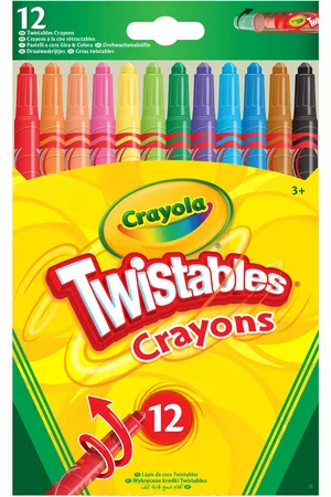 Crayola 12 Twistable Crayons Toys Creativity Drawing & Crafts Drawing Coloured Pencils Multi/patterned