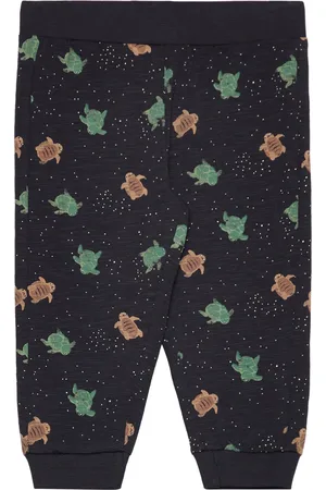 Minymo Pants Aop Bottoms Sweatpants Navy