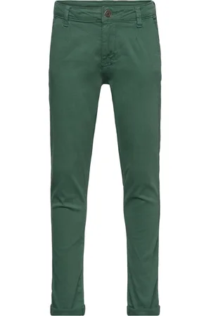 Minymo Pants Twill Bottoms Trousers Green