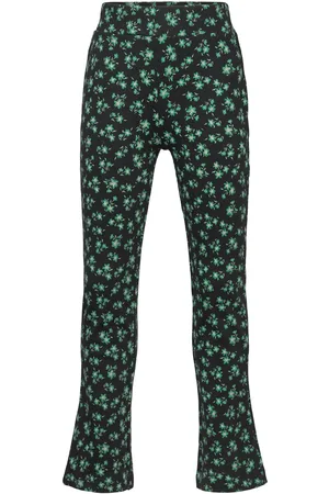 Creamie Pants Rib Bottoms Leggings Black