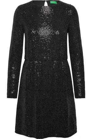Benetton Dress Lyhyt Mekko Black