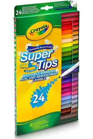 Crayola 24 Supertips Toys Creativity Drawing & Crafts Drawing Coloured Pencils Multi/patterned