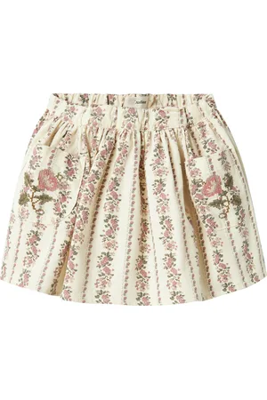 Lil Atelier Nmftala Loose Skirt 2707-Ss T Lil Dresses & Skirts Skirts Short Skirts Cream