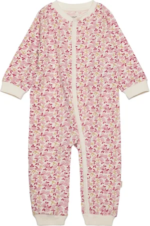 Minymo Nightsuit Ls Aop Pyjama Sie Jumpsuit Haalari Pink