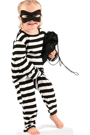 RobeToy Bandit Set Toys Costumes & Accessories Character Costumes Black