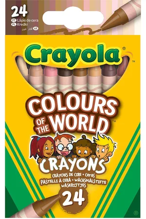 Crayola Colours Of The World Crayons 24 Pcs Toys Creativity Drawing & Crafts Drawing Coloured Pencils Multi/patterned