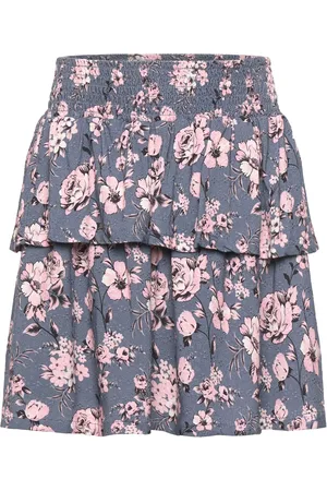 Creamie Skirt Viscose Dresses & Skirts Skirts Short Skirts Grey