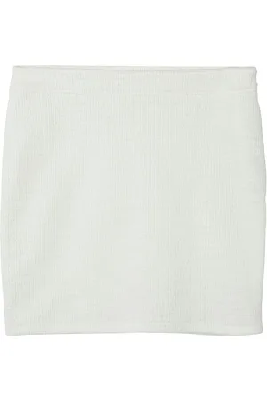 LMTD Nlfsarianne Short Skirt Dresses & Skirts Skirts Short Skirts White