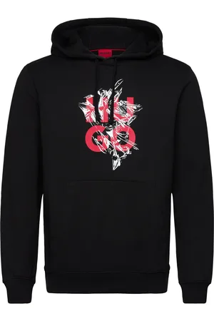 HUGO BOSS Daltorreson Tops Sweat-shirts & Hoodies Hoodies Black