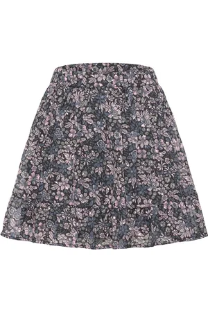 Creamie Skirt Flower Dobby Dresses & Skirts Skirts Short Skirts Black