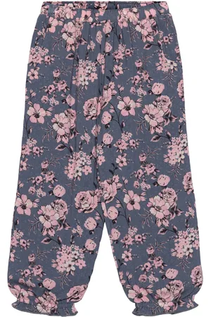Creamie Pants Viscose Bottoms Sweatpants Blue