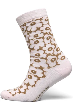 Marimekko Linjaus Pikkuinen Unikko Lingerie Socks Regular Socks Pink