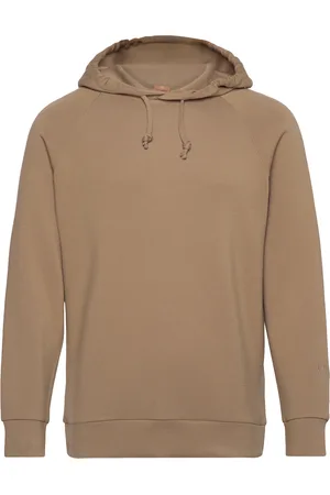 MOS MOSH Gallery Abel Hood Sweat Tops Sweat-shirts & Hoodies Hoodies Brown