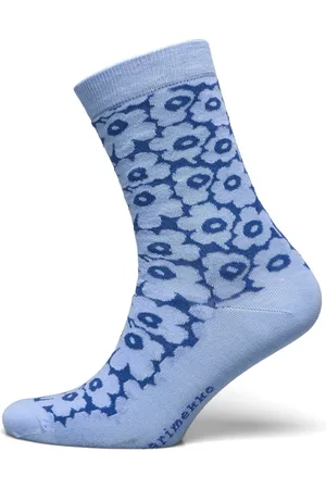 Marimekko Linjaus Pikkuinen Unikko Lingerie Socks Regular Socks Blue