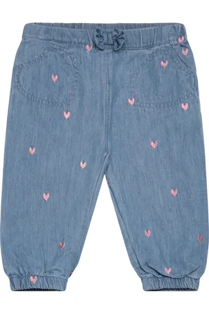 Minymo Pants W. Lining Bottoms Trousers Blue