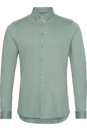 MOS MOSH Gallery Marco Crunch Jersey Shirt Tops Shirts Casual Green
