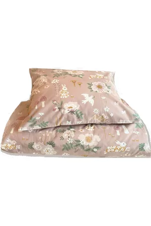 Majvillan Old Garden Pink Single Bed Set 150X210 Cm Home Sleep Time Bed Sets Pink