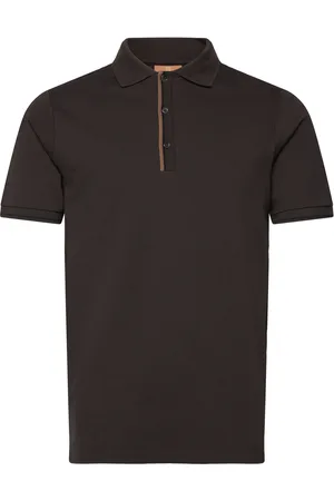 MOS MOSH Gallery Mmgharvey Polo Ss Tee Tops Polos Short-sleeved Brown