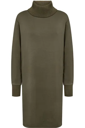 soyaconcept Sc-Banu Polvipituinen Mekko Khaki Green