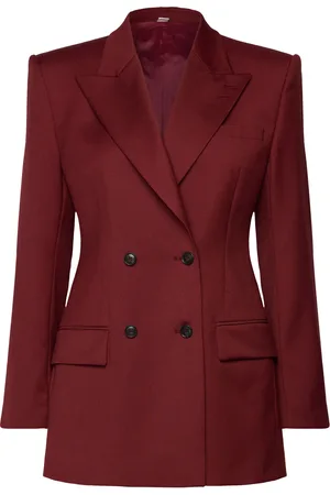 Tiger of Sweden Gerri Blazers Double Breasted Blazers Burgundy
