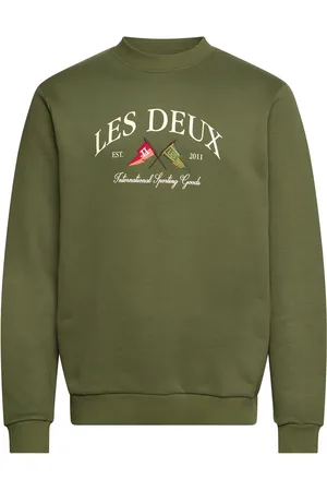 Les Deux Ivy League Sweatshirt Tops Sweat-shirts & Hoodies Sweat-shirts Green