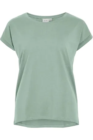 VILA Vidreamers New Pure T-Shirt-Noos Tops T-shirts & Tops Short-sleeved Green
